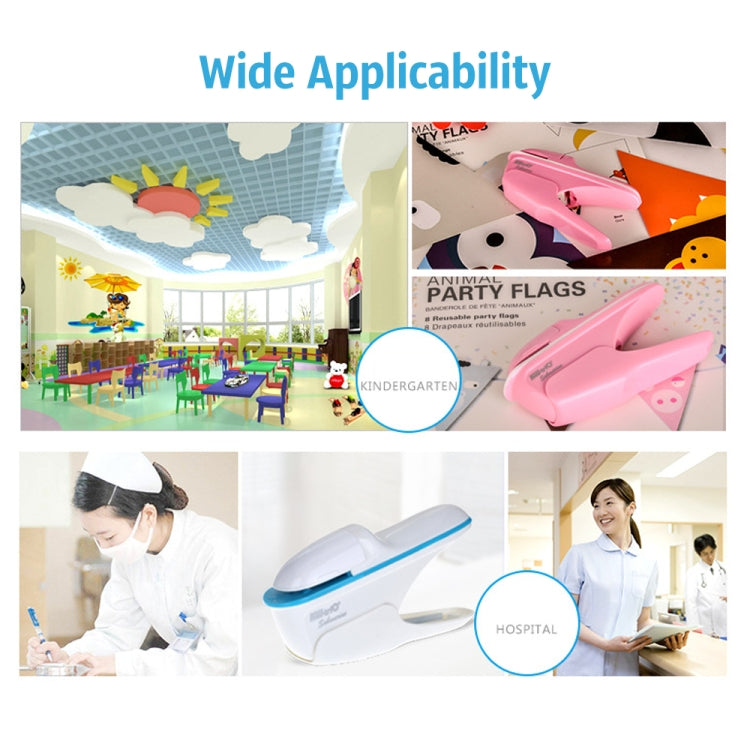 Hand-held Mini Safe Stapleless Staple Max 7 Sheets Paper Binding Machine(White) - free shipping - PMC TechLife - Order now!