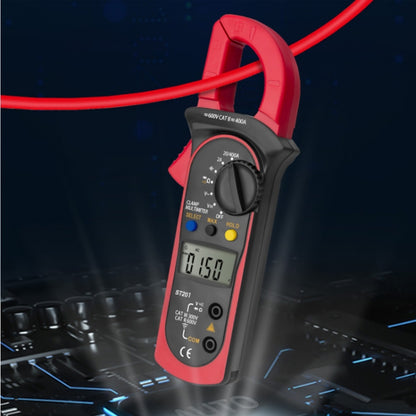 ANENG ST201 AC And DC Digital Clamp Multimeter Voltage And Current Measuring Instrument Tester(Red) - Digital Multimeter by ANENG | Online Shopping South Africa | PMC Jewellery | Buy Now Pay Later Mobicred