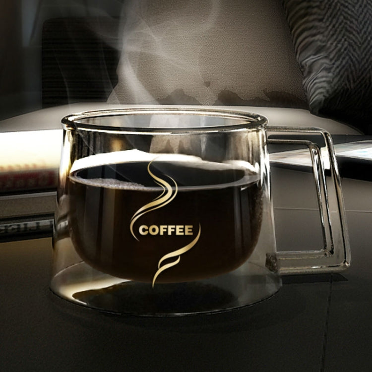 Double Wall Mug Office Mugs Heat Insulation Double Coffee Mug Coffee Glass Cup, Style:No label - free shipping - PMC TechLife - Order now!