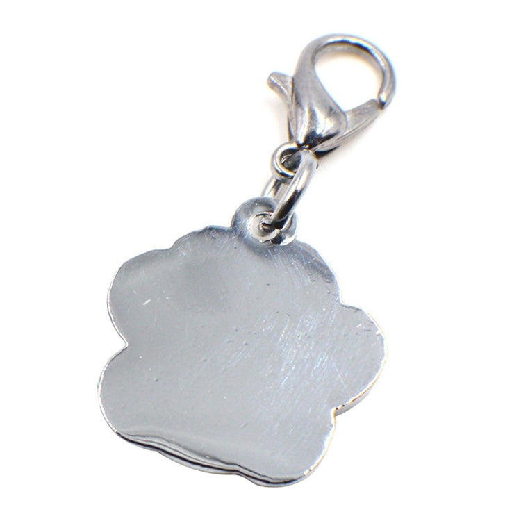 10 PCS Enamel Cat Dog  Bear Paw Prints Key Chain Jewelry Making(Color Mixing) - Pendants by PMC TechLife | Online Shopping South Africa | PMC TechLife | Buy Now Pay Later Mobicred