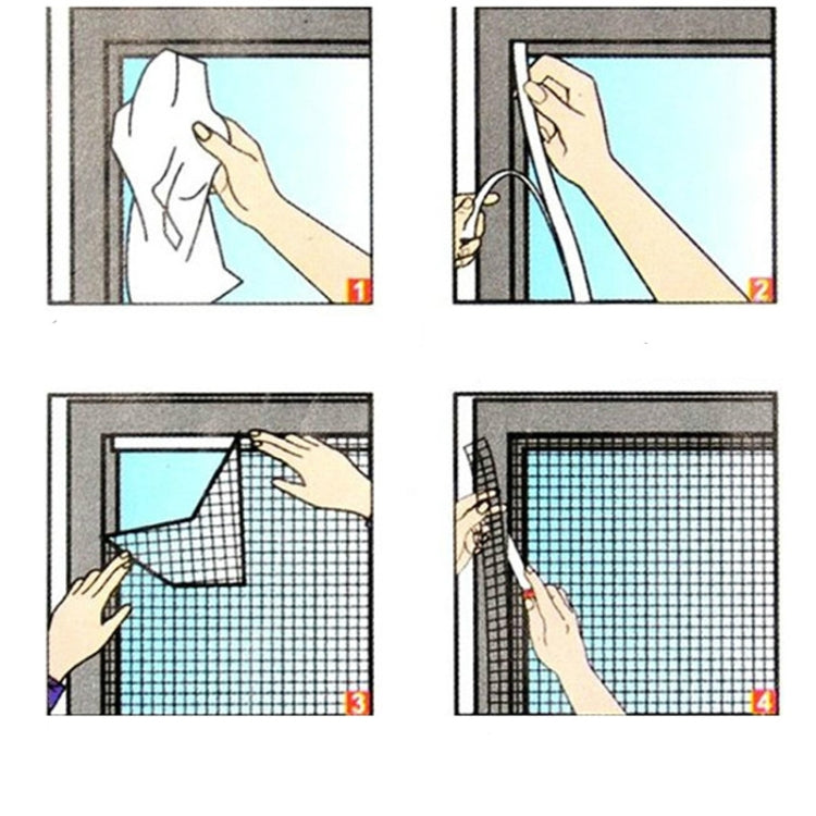Fly Bug  Mosquito Net Door Window Net Netting Mesh Screen Curtain Protector Flyscreen Insect DIY, Size:1.3x1.5m(White) - free shipping - PMC TechLife - Order now!