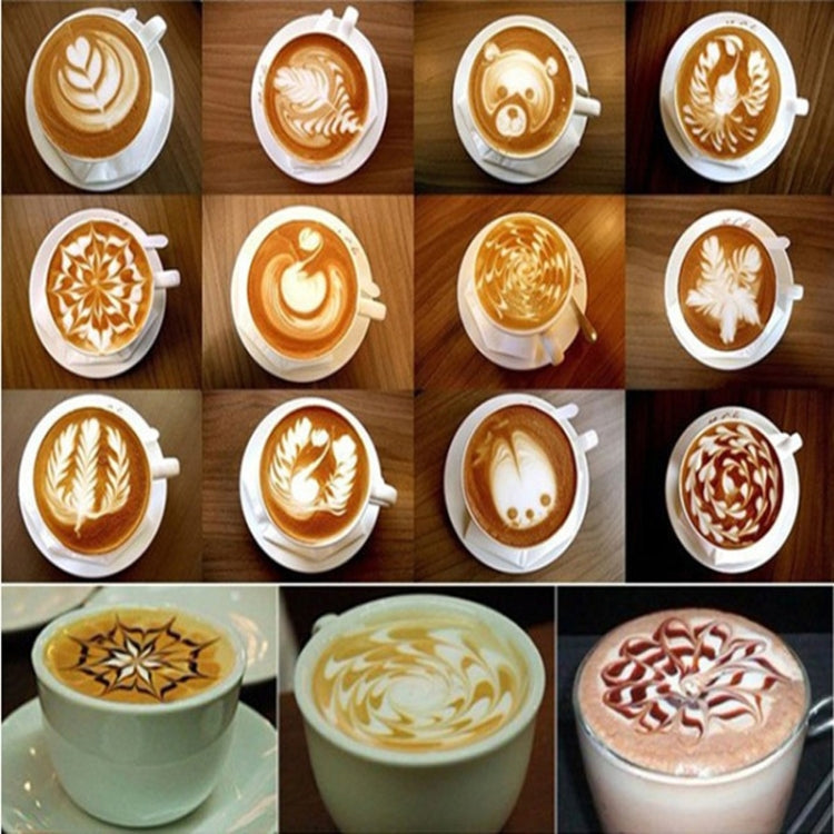 32 PCS Coffee Stencil Filter Coffee Maker Cappuccino Mold Templates Strew Flowers Pad Spray Art Baking Tools - free shipping - PMC TechLife - Order now!
