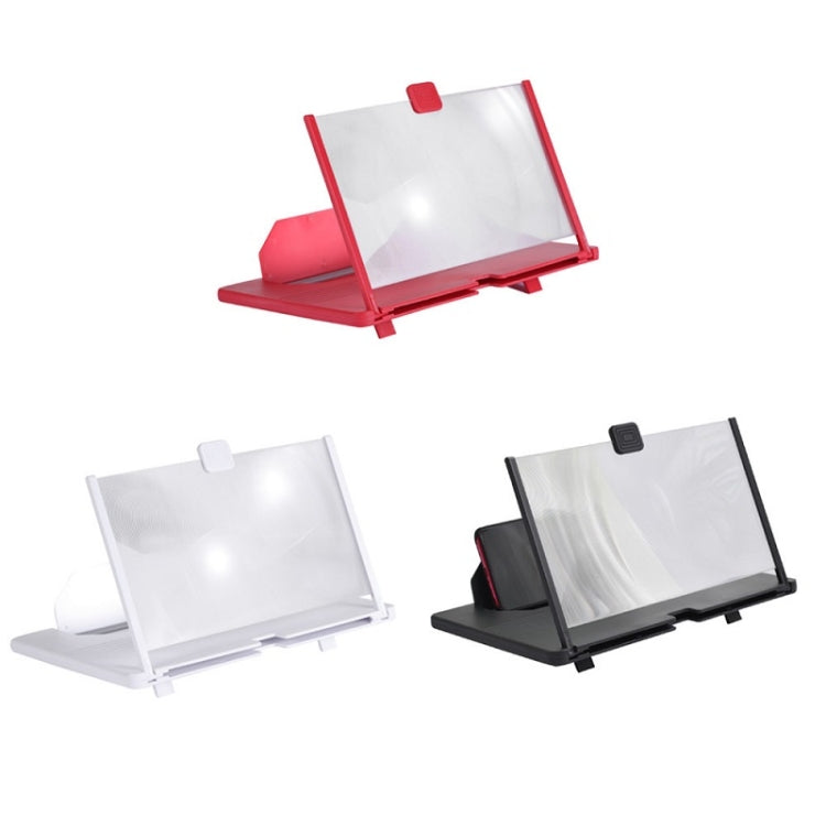 12 Inch Pull-Out Mobile Phone Screen Magnifier 3D Desktop Stand, Style:HD Model(Red) - Screen Magnifier by PMC TechLife | Online Shopping South Africa | PMC TechLife