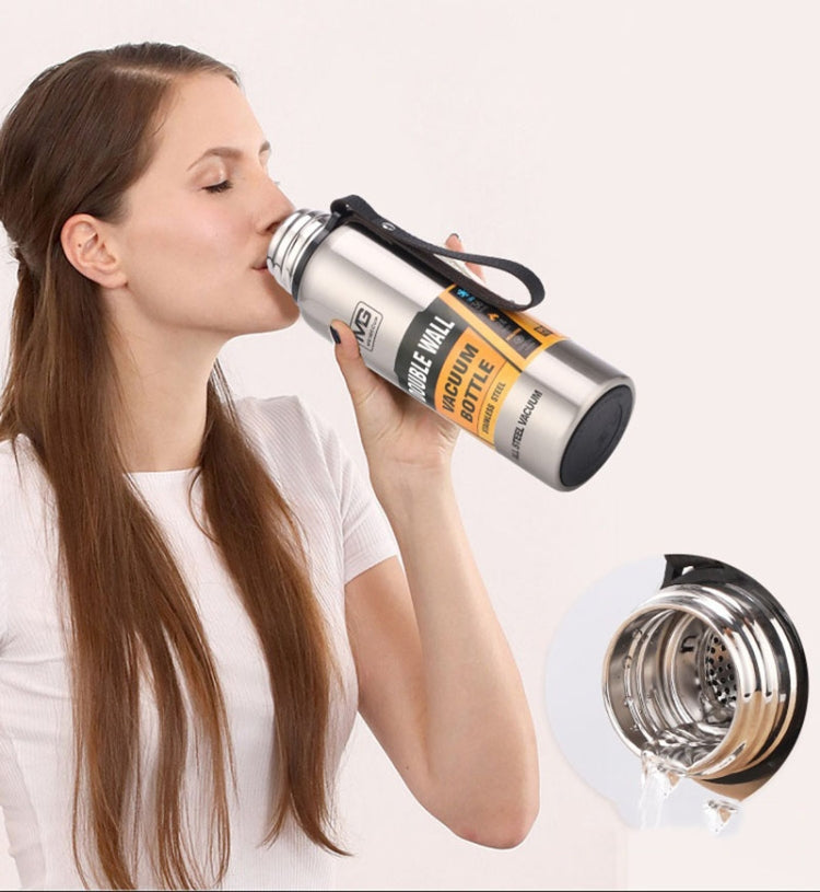 Outdoor Thermos Portable Large Capacity Insulated Cup, Capacity:750ml(Silver) - free shipping - PMC TechLife - Order now!