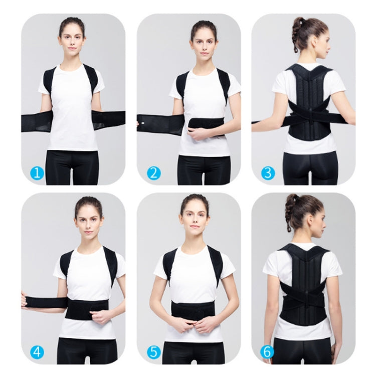 Kyphosis Correction Belt Spine Back Fixation Belt Correction Clothing, Size:S(Black) - Corrector by PMC Jewellery | Online Shopping South Africa | PMC Jewellery