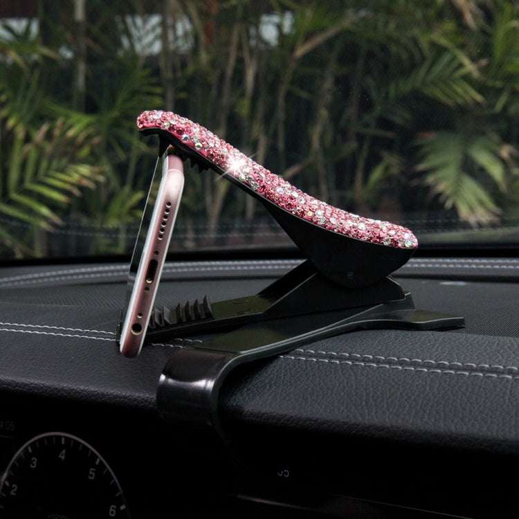 Diamond Car Phone Holder 360 Degree Rotating Creative Car Dashboard Mobile Holders(Pink Color Mixing) - Car Holders by PMC TechLife | Online Shopping South Africa | PMC TechLife