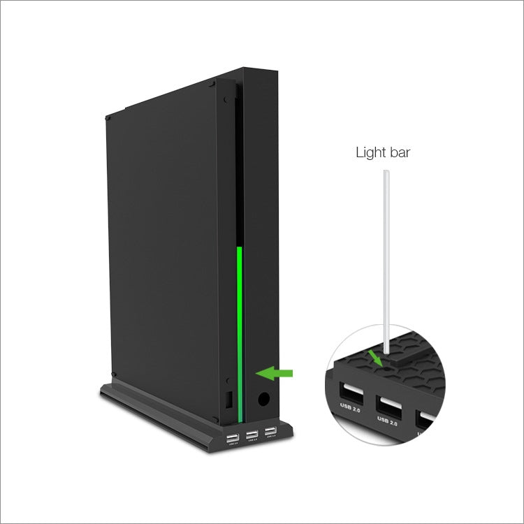 DOBE TYX-1768 Heat Dissipate Vertical Stand Base Cooling Dock Cooling Fan Bracket for Xbox One X Game Console - Holder by DOBE | Online Shopping South Africa | PMC TechLife