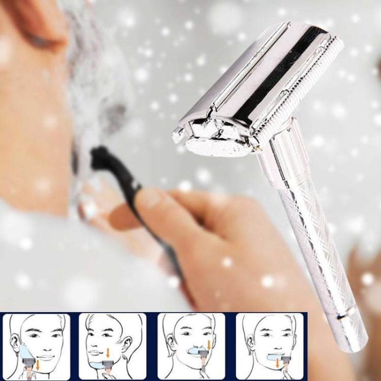 2 PCS Adjustable Safety Classic Stainless Steel Razor Men Safety Double Edge Blade Shaving - free shipping - PMC TechLife - Order now!