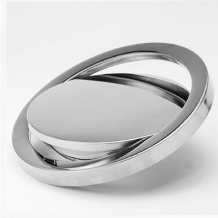 Embedded Type Stainless Steel Swing Cover Flip Kitchen Countertop Trash Can Lid  Cap, Size:Square 16.2x22.7cm(Silver) - Trash Bin & Bags by PMC TechLife | Online Shopping South Africa | PMC TechLife | Buy Now Pay Later Mobicred