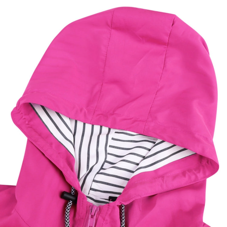 Women Waterproof Rain Jacket Hooded Raincoat, Size:XL(Navy Blue) - Hoodie by PMC Jewellery | Online Shopping South Africa | PMC Jewellery