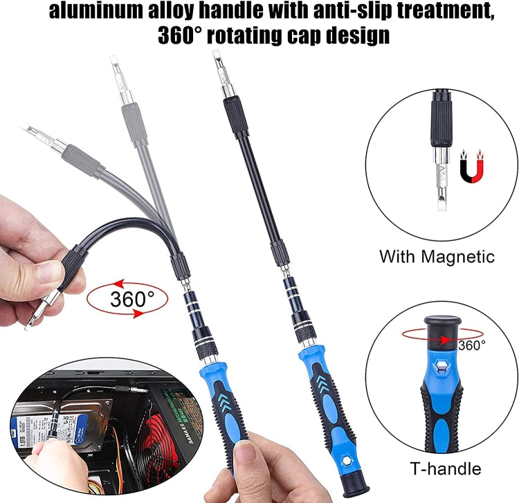 110 in 1 Magnetic Plum Screwdriver Mobile Phone Disassembly Repair Tool(Blue) - Screwdriver Set by PMC TechLife | Online Shopping South Africa | PMC TechLife | Buy Now Pay Later Mobicred