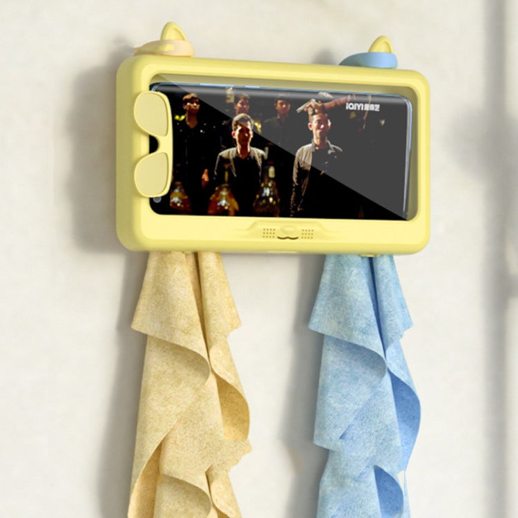 Bathroom Waterproof Mobile Phone Holder Bathing Watch TV Removable Touch Screen Phone Case(Pink) - Hand-Sticking Bracket by PMC TechLife | Online Shopping South Africa | PMC TechLife