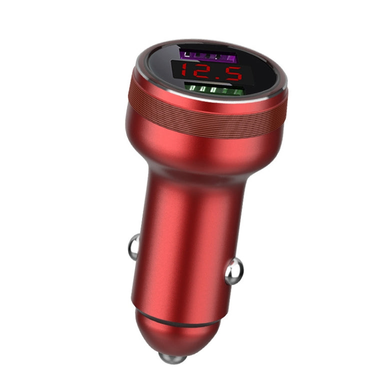 QIAKEY GX506L Dual USB Fast Charge Car Charger(Red) - Car Charger by QIAKEY | Online Shopping South Africa | PMC Jewellery