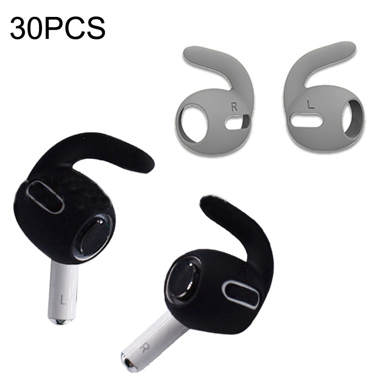 30PCS Ultra-thin Earphone Ear Caps For Apple Airpods Pro(Gray) - Anti-dust & Ear Caps by PMC TechLife | Online Shopping South Africa | PMC TechLife