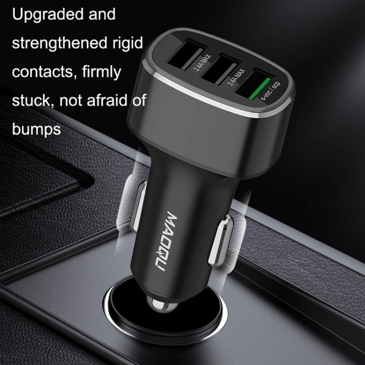 QIAKEY GT780 3 USB Ports Fast Charge Car Charger(Black) - free shipping - PMC TechLife - Order now!