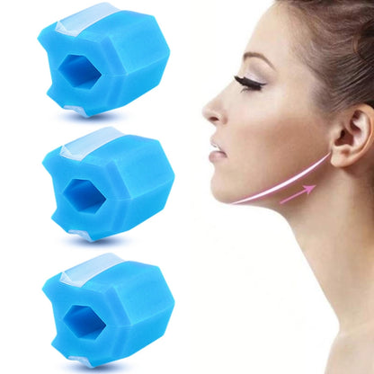 3PCS 6th Generation Masseter Ball Mandibular Trainer Facial Muscle Trainer Silicone Face-Lifting Device(Light Blue) - Corrector by PMC Jewellery | Online Shopping South Africa | PMC Jewellery