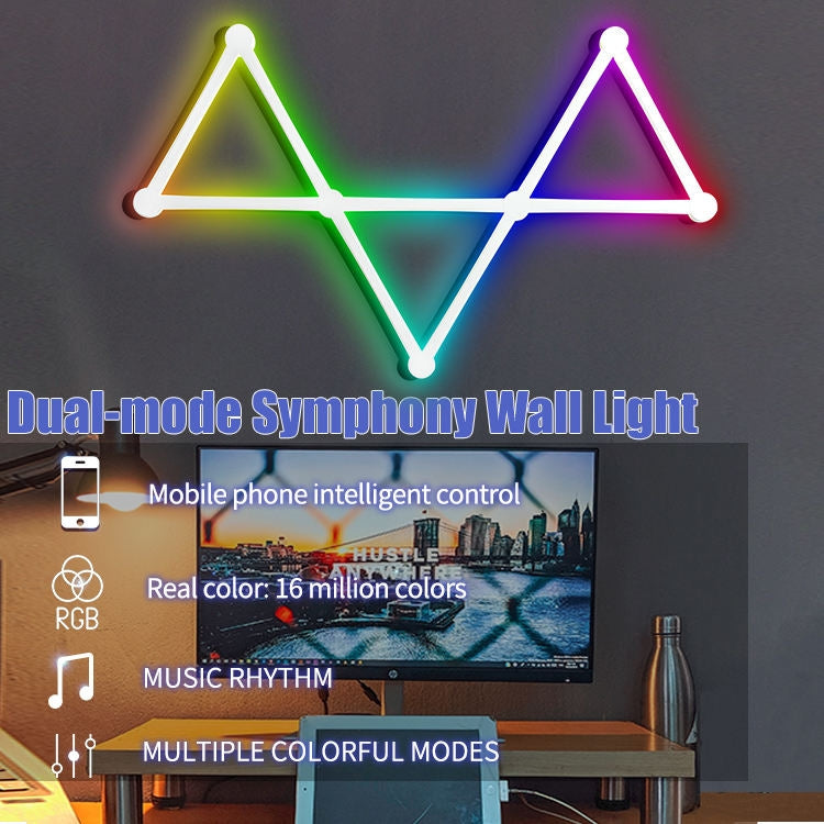 JSK-P22 Smart RGB Mosaic Light Rhythm Light Support Amazon Alexa / Google Assistant /DuerOS EU Plug(White) - Novelty Lighting by PMC Jewellery | Online Shopping South Africa | PMC Jewellery