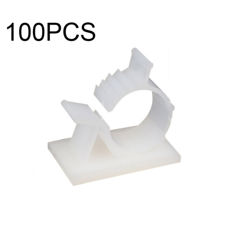 100 PCS Y-1013 Adjustable Self-Adhesive Wire Fixing Cable Organizer (White) - Cable Organizer by null | Online Shopping South Africa | PMC TechLife | Buy Now Pay Later Mobicred
