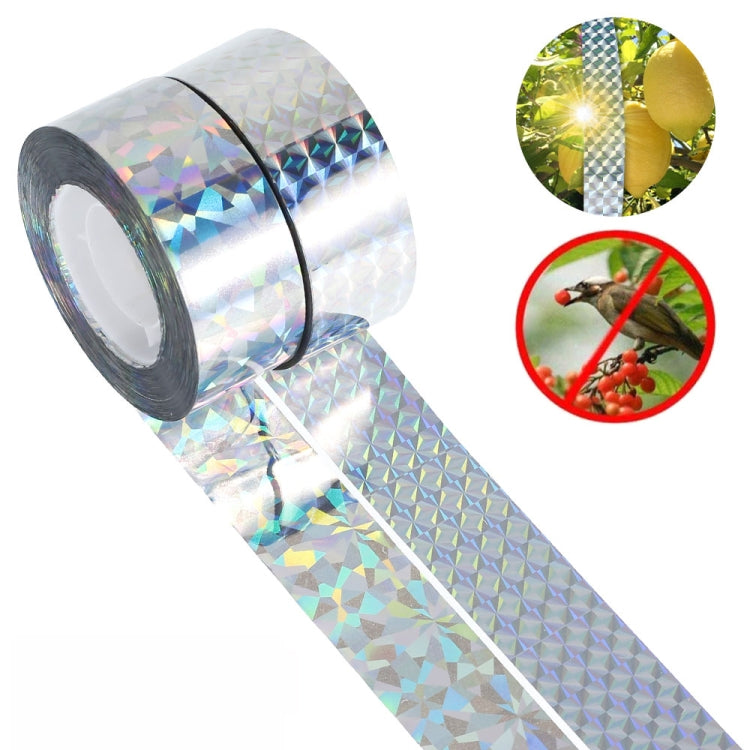 2rolls  4.8 x 50m Double-sided Bird Repeller Ribbon Anti Bird Tape Flashing Reflective Bird Repellent(Laser Frid) - free shipping - PMC TechLife - Order now!