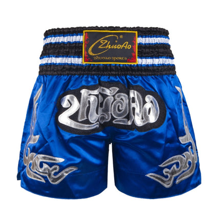 ZhuoAo Muay Thai/Boxing/Sanshou/Fighting Shorts for Men and Women, Size:XXL(Classic Blue) - Sportswear by ZhuoAo | Online Shopping South Africa | PMC Jewellery