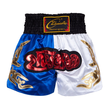 ZhuoAo Muay Thai/Boxing/Sanshou/Fighting Shorts for Men and Women, Size:XXXL(Black Waist Stitching) - Sportswear by ZhuoAo | Online Shopping South Africa | PMC Jewellery | Buy Now Pay Later Mobicred