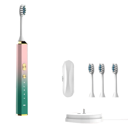 V6 Adult Magnetic Levitation Sonic Household Smart Electric Toothbrush Couple Soft Toothbrush, Style: Wireless Charge Model(Coral Pink) - Toothbrushes by PMC Jewellery | Online Shopping South Africa | PMC Jewellery