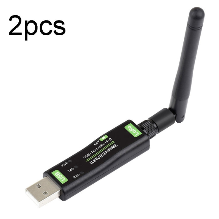 2pcs Waveshare 24516  USB To LoRa Data Transfer Module Based On SX1262 HF Version Using XTAL Crystal Oscillator - free shipping - PMC TechLife - Order now!