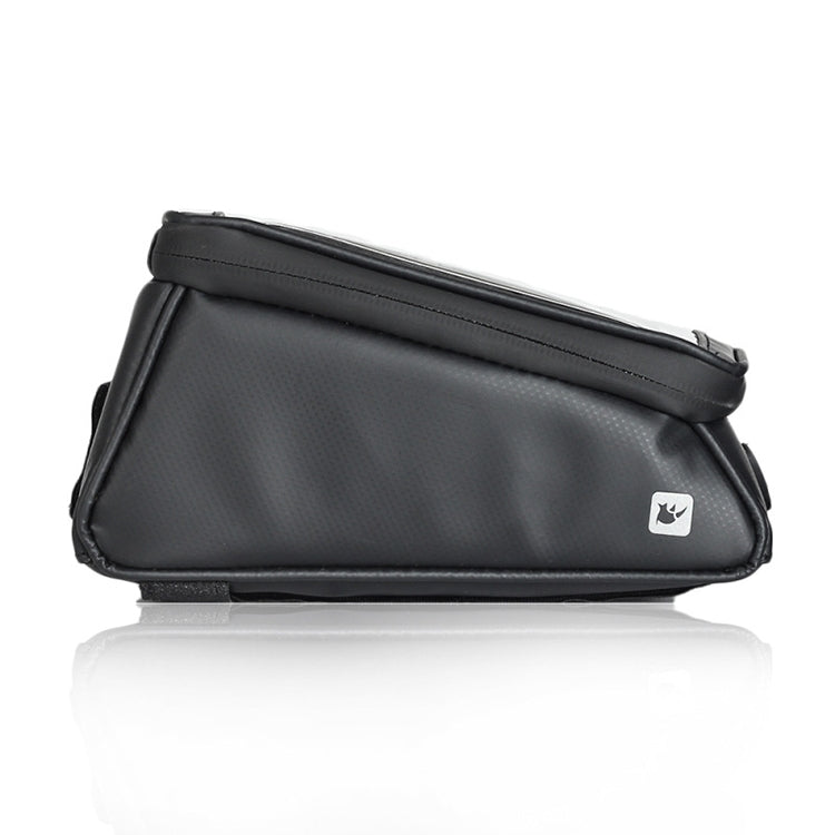 Rhinowalk Bicycle Front Tube Bag Waterproof Mobile Phone Touch Screen Multi-function Bicycle Handlebar Bag(Matt Black) - free shipping - PMC TechLife - Order now!