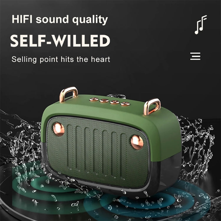 BS32D Wireless Bluetooth Speaker Cartoon Subwoofer Outdoor Card Portable Mini Speaker(Black) - Mini Speaker by PMC TechLife | Online Shopping South Africa | PMC TechLife