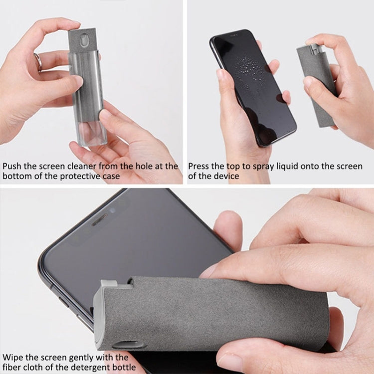 2 PCS Computer Mobile Phone Screen Cleaning Portable Spray Bottle(Space Gray (with Shell and Packaging)) - free shipping - PMC TechLife - Order now!