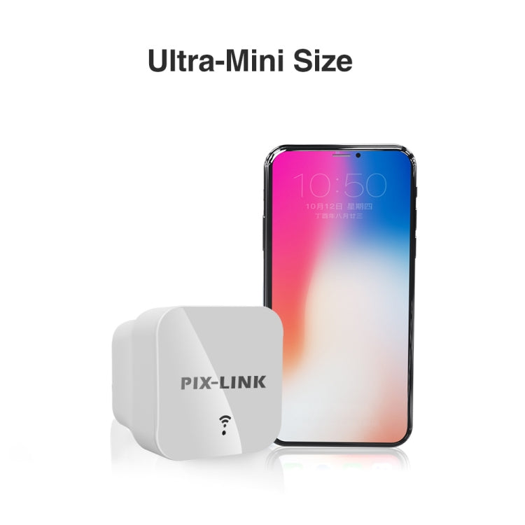 PIXLINK WR12 300Mbps WIFI Signal Amplification Enhanced Repeater, Plug Type:US Plug - free shipping - PMC TechLife - Order now!