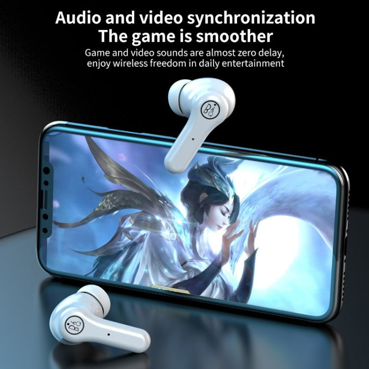 ANC Business Sports TWS Stereo Dual Ears Bluetooth V5.0+EDR Earphone with Charging Box(White) - TWS Earphone by PMC Jewellery | Online Shopping South Africa | PMC Jewellery
