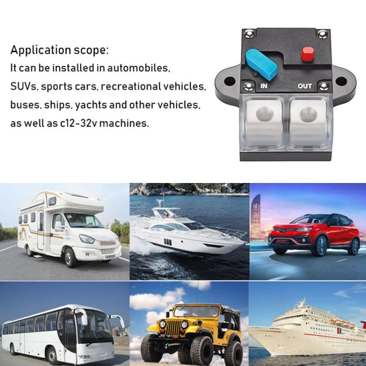 300A Auto Circuit Breaker Car Audio Fuse Holder Power Insurance Automatic Switch(Blue) - Fuse by PMC TechLife | Online Shopping South Africa | PMC TechLife