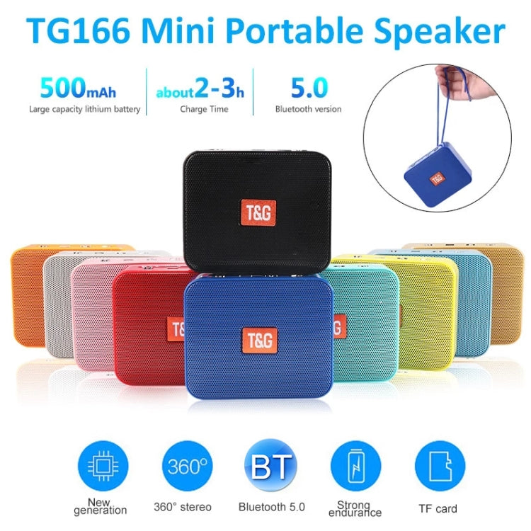 T&G TG166 Color Portable Wireless Bluetooth Small Speaker(Yellow) - Mini Speaker by T&G | Online Shopping South Africa | PMC Jewellery