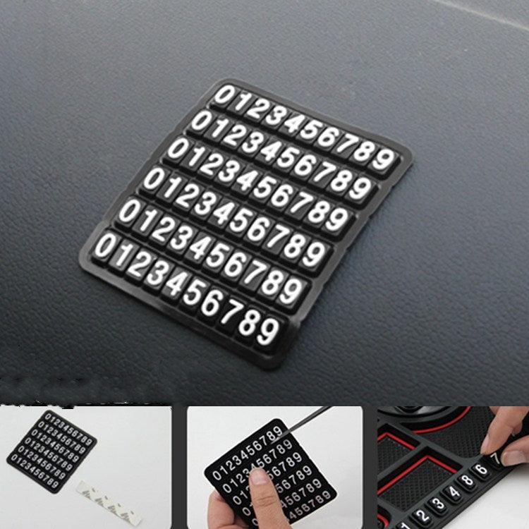 Car Interior Car Multifunctional Instrument Panel Storage Pad Car Phone Bracket Anti-slip Pad With Stop, Style:Rotating Red Circle - Car Holders by PMC TechLife | Online Shopping South Africa | PMC TechLife