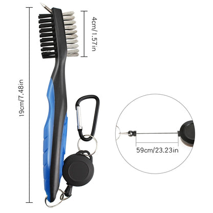 Golf Club Brush Ball Slot Cleaning Brush Cleaning Set(Blue) - Golf Accessories by PMC Jewellery | Online Shopping South Africa | PMC Jewellery