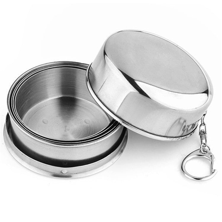 Stainless Steel Camping Folding Cup Traveling Outdoor Camping Hiking Mug Portable Collapsible Cup L 250ML - Cookwares & Tablewares by PMC Jewellery | Online Shopping South Africa | PMC Jewellery