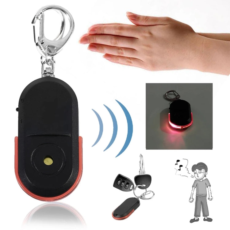 5 PCS Portable Anti-Lost Alarm Key Finder Wireless Whistle Sound LED Light Locator Finder(Red) - Anti-lost Alarm by PMC Jewellery | Online Shopping South Africa | PMC Jewellery