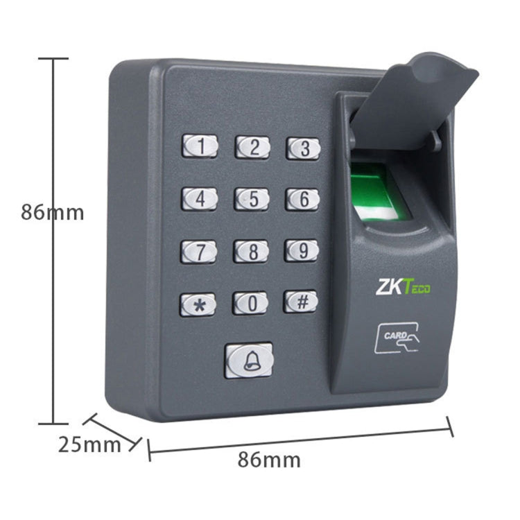 ZKTeco X6 Fingerprint All-in-one Password Swipe Access Control Machine Intelligent Office Access Control System - Attendance System by PMC TechLife | Online Shopping South Africa | PMC TechLife