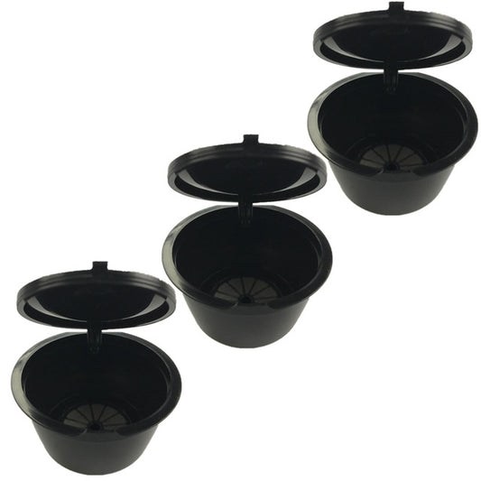 3 PCS Coffee Machine Universal Capsule Cup Over-treatment Cup Coffee Filter(Black) - Coffee Tools by PMC Jewellery | Online Shopping South Africa | PMC Jewellery