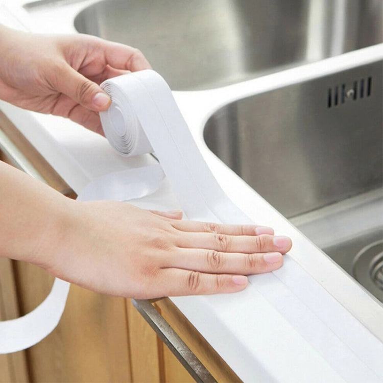 Durable PVC Material Waterproof Mold Proof Adhesive Tape  Kitchen Bathroom Wall Sealing Tape, Width:2.2cm x 3.2m(Grey) - Adhesives & Sealers by PMC TechLife | Online Shopping South Africa | PMC TechLife | Buy Now Pay Later Mobicred