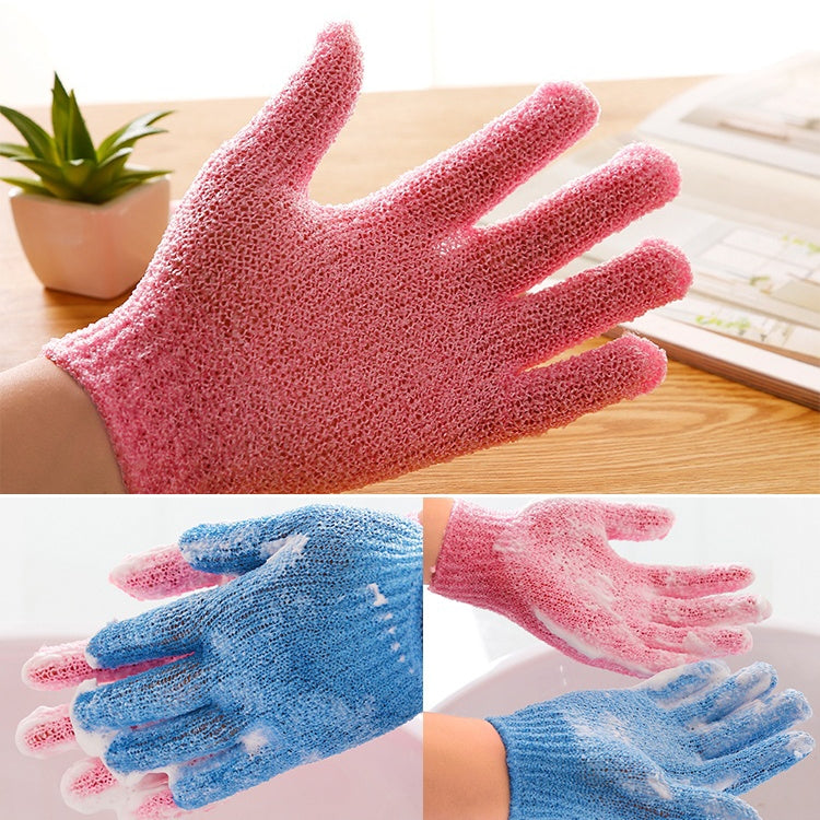 5 PCS Shower Bath Gloves Exfoliating Spa Massage Scrub Body Glove(Blue) - Bath Brushes & Sponges by PMC Jewellery | Online Shopping South Africa | PMC Jewellery
