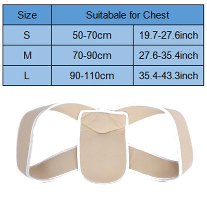 Adjustable Upper Back Shoulder Support Posture Corrector Adult Corset Spine Brace Back Belt, Size:L(Skin Color) - Corrector by PMC Jewellery | Online Shopping South Africa | PMC Jewellery