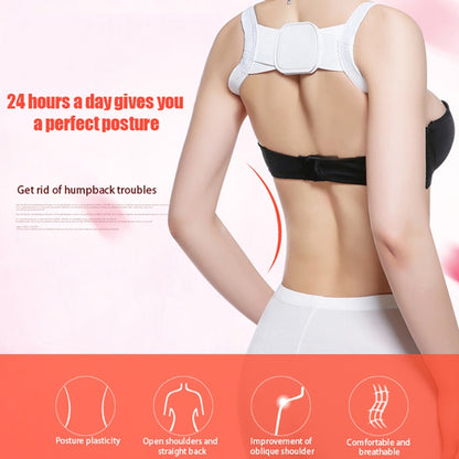 Adjustable Women Back Posture Corrector Shoulder Support Brace Belt Health Care Back Posture Belt, Size:M(Black) - Corrector by PMC Jewellery | Online Shopping South Africa | PMC Jewellery