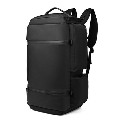 Ozuko 9326 Men Outdoor Multifunctional Anti-theft Backpack Sports Waterproof Travel Shoulders Bag with External USB Charging Port(Black) - Backpacks by Ozuko | Online Shopping South Africa | PMC Jewellery | Buy Now Pay Later Mobicred