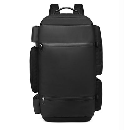 Ozuko 9326 Men Outdoor Multifunctional Anti-theft Backpack Sports Waterproof Travel Shoulders Bag with External USB Charging Port(Black) - Backpacks by Ozuko | Online Shopping South Africa | PMC Jewellery | Buy Now Pay Later Mobicred