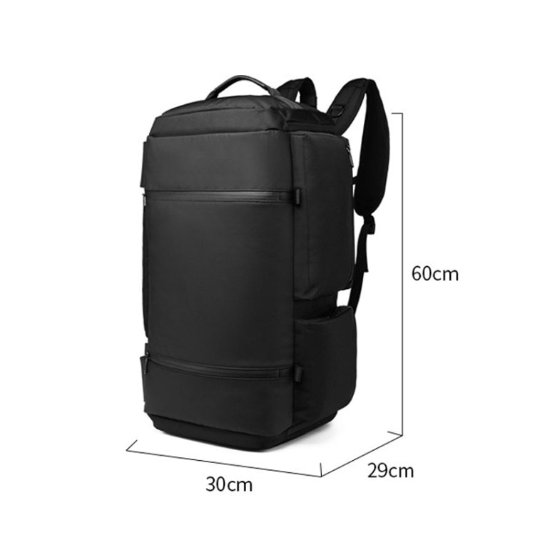 Ozuko 9326 Men Outdoor Multifunctional Anti-theft Backpack Sports Waterproof Travel Shoulders Bag with External USB Charging Port(Black) - Backpacks by Ozuko | Online Shopping South Africa | PMC Jewellery | Buy Now Pay Later Mobicred