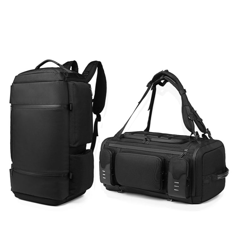 Ozuko 9326 Men Outdoor Multifunctional Anti-theft Backpack Sports Waterproof Travel Shoulders Bag with External USB Charging Port(Black) - Backpacks by Ozuko | Online Shopping South Africa | PMC Jewellery | Buy Now Pay Later Mobicred