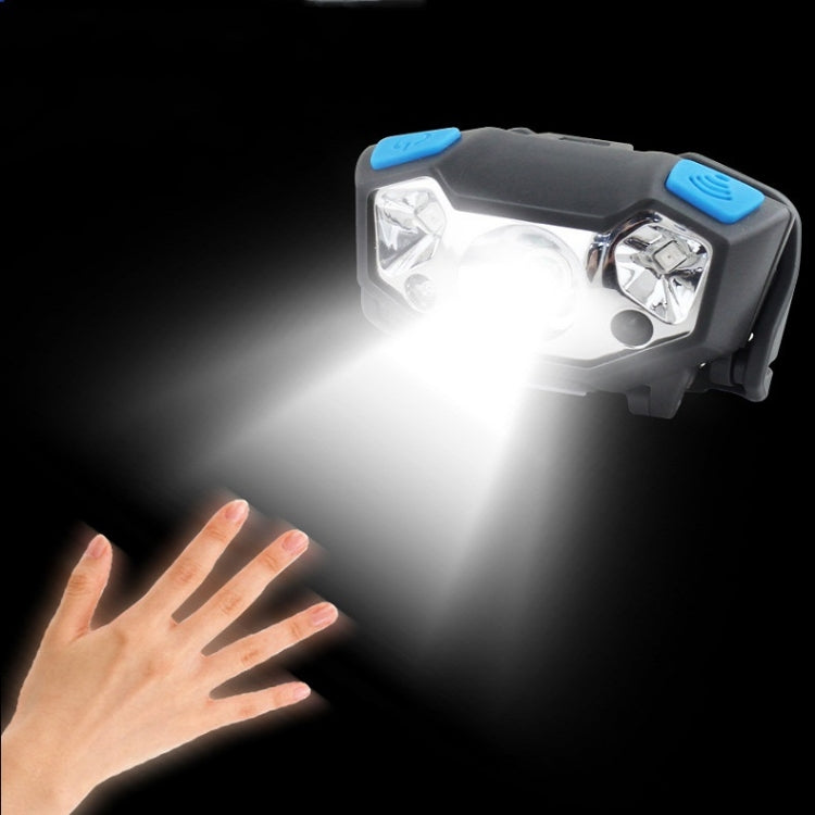 Usb Rechargeable Waterproof Sensor Headlight Outdoor Fishing Light(Black) - free shipping - PMC TechLife - Order now!