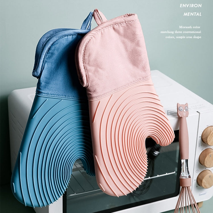 Thickened Silicone Gloves Household Microwave Oven Anti-Scald Insulation Glove(Lake Blue) - Insulation by PMC TechLife | Online Shopping South Africa | PMC TechLife